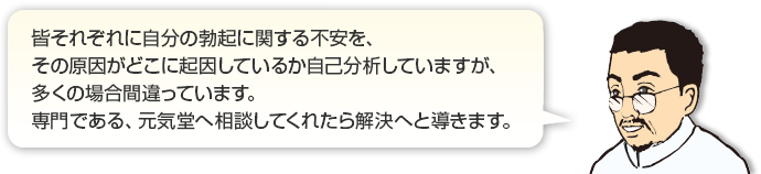 原因がどこに起因しているか自己分析していますが、多くの場合間違っています。